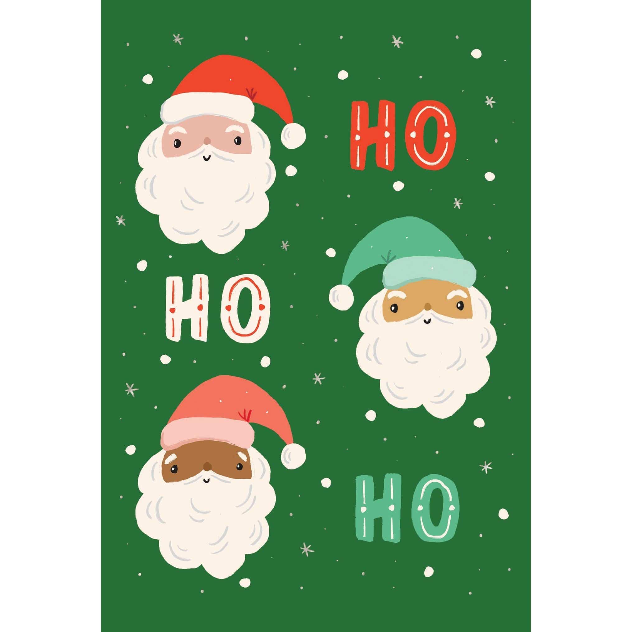 Pictura Ho Ho Ho Christmas card with festive holiday design and seasonal greeting on white background